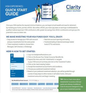 Clarity HSA Experience QSG – Participant