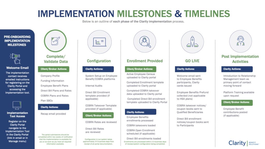 Implementation Timelines Milestones